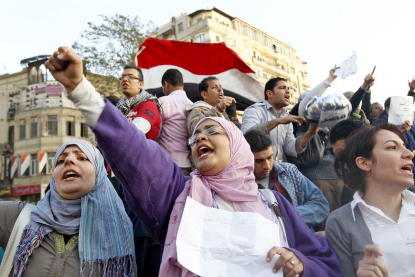 Protesters fill Cairo's Tahrir Square to call for an end to Hosni Mubarak's dictatorship