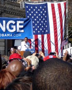 Barack Obama speaks at the University of Maryland