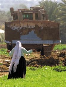 Israel uses bulldozers to demolish Palestinian homes and orchards