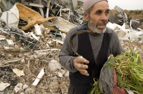 Ahmed Hussein's chicken farm in the Jabalya refugee camp was demolished by an Israeli air strike