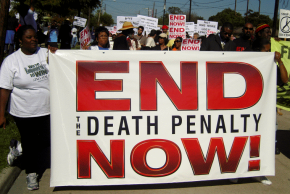Marching against the racist death penalty in Houston