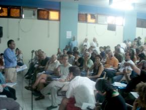 A meeting of the World Social Forum 2009 in Belém, Brazil