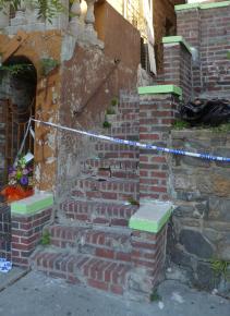 The building on Osborne Place in New York City where three men were brutalized