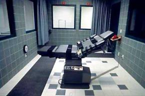 The lethal injection chamber in Terre Haute, Indiana