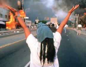 Los Angeles erupted in protest and rioting when the cops who beat Rodney King were found not guilty