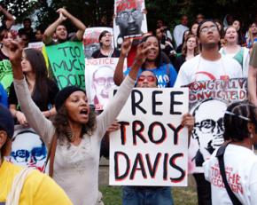 Protesters gathered in Atlanta to demand clemency for Troy Davis