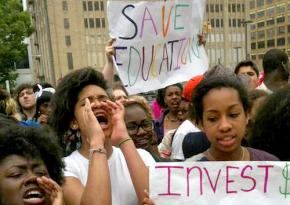 Philadelphia students march to defend their schools