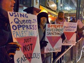 Protesters take a stand against pinkwashing Israeli apartheid