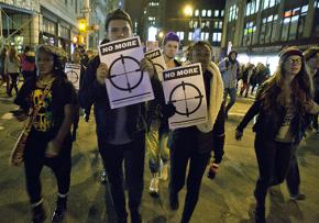 Taking to the New York City streets after the Ferguson grand jury decision