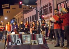 Oakland activists hold a vigil for trans women of color murdered already in 2015