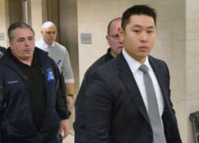 New York City cop Peter Liang heads into court to face manslaughter charges