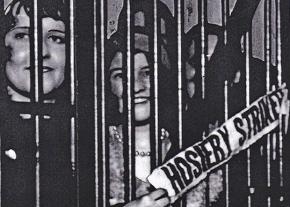 Striking hosiery workers behind bars in 1930s Philadelphia