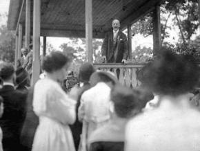Eugene V. Debs speaks in Canton, Ohio, in June 1918