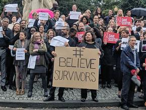 Standing in solidarity with Dr. Christine Blasey Ford in Washington, D.C.