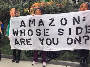 Seattle activists protest Amazon's collaboration with ICE