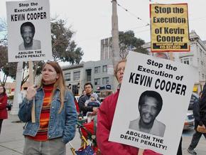 Protesters mobilize against the scheduled execution of Kevin Cooper in 2004