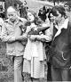 Mourners attend a funeral for one of the miners killed in the Scotia disaster in 1976
