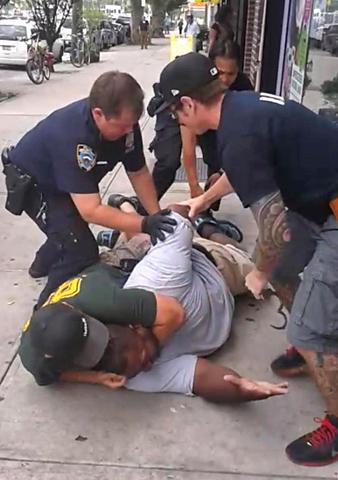 New York police were captured on video in the act of killing Eric Garner