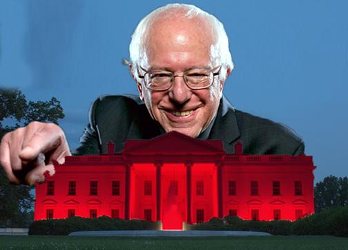 Could President Sanders turn the White House red?