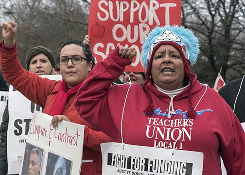 Chicago Teachers Union members demand more funding for public schools