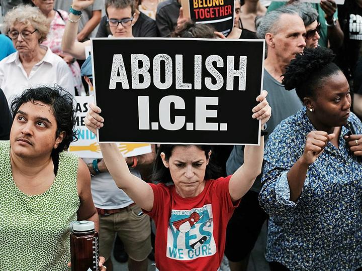 Protesting the ICE reign of terror against immigrants