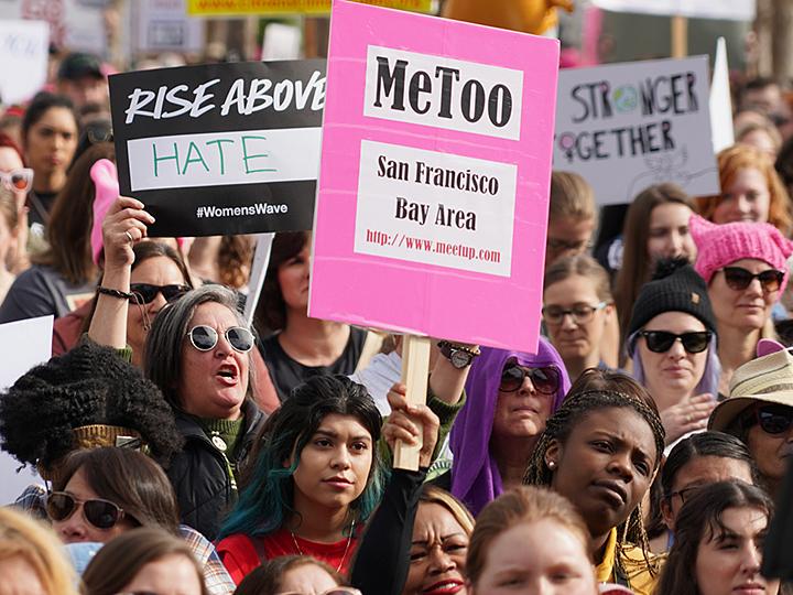 Protesters take to the streets of San Francisco for the 2019 Women's March