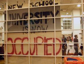 Students occupied a building at the New School to demand greater democracy
