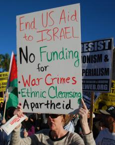 San Diego protesters march in solidarity with Palestinians