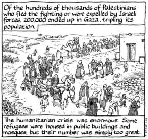 A frame from the graphic novel Footnotes in Gaza