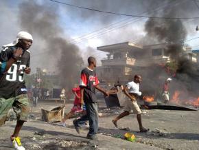 Protests erupted in Haiti in reaction to preliminary results from the November election