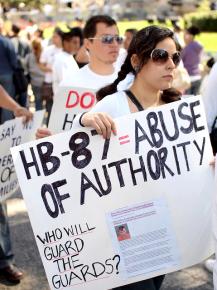 Thousands protested against the anti-immigrant bill HB 87 in Atlanta