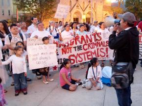 A "people's solidarity gathering" against the passage of Georgia's anti-immigrant hate bill