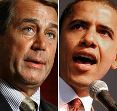 House Speaker John Boehner and President Barack Obama