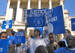 Protesters call for justice for Troy Davis
