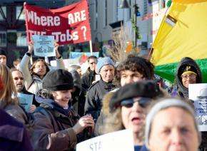 Occupy Pittsburgh on the march in December