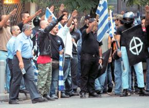 Members of the Golden Dawn demonstrate in Athens