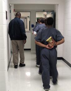 Young men in a Kentucky juvenile detention center