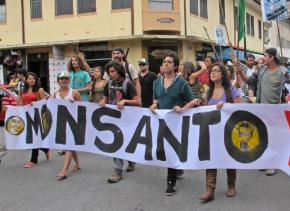 Marching against Monsanto in San José, Costa Rica