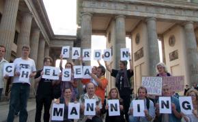 Chelsea Manning supporters rally in Berlin