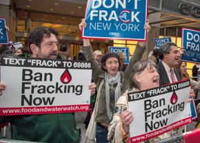 New Yorkers protest to demand an end to fracking