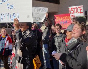 Community members rally for Justice for Ayyub