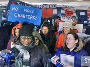 Chicagoans rally against new charter schools ahead of a Board of Education vote