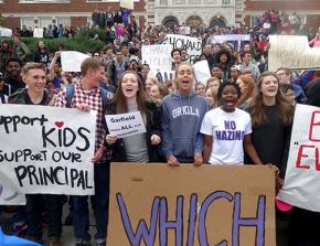 Garfield High School students walk out to oppose new budget cuts