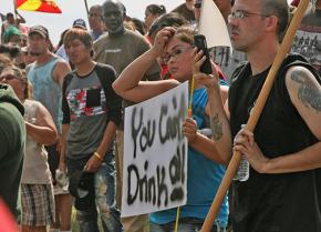 Standing against the Dakota Access Pipeline in North Dakota