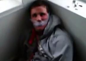 A still from the video of an attack on a mentally disabled student in Chicago