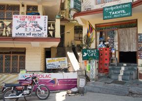 The Peace Cafe in the Indian city of Dharamsala
