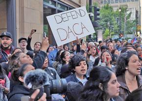 Students and workers march to defend DACA in Chicago