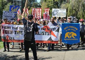Opponents of the "alt-right" mobilize at UC Berkeley