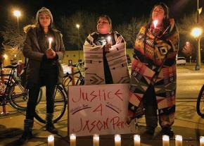 A candlelight vigil for Jason Pero