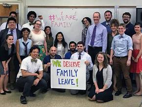 Rank-and-file teachers demand paid family leave in New York City